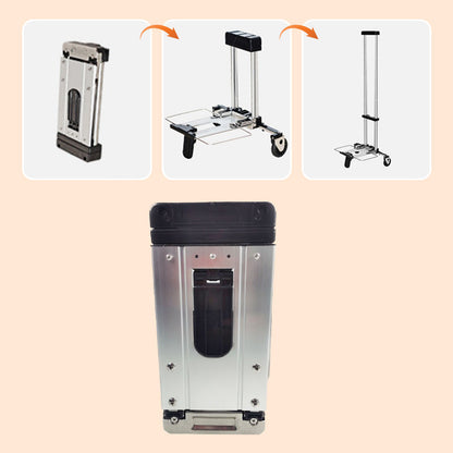 Folding Hand Truck Dolly Mini Stainless Steel Set of 3