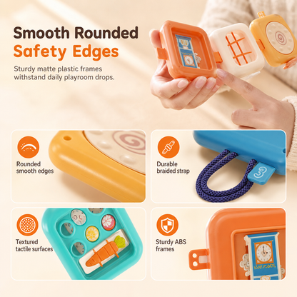 Folding Sensory Activity Cube Toy 3.9 Inch Set of 2