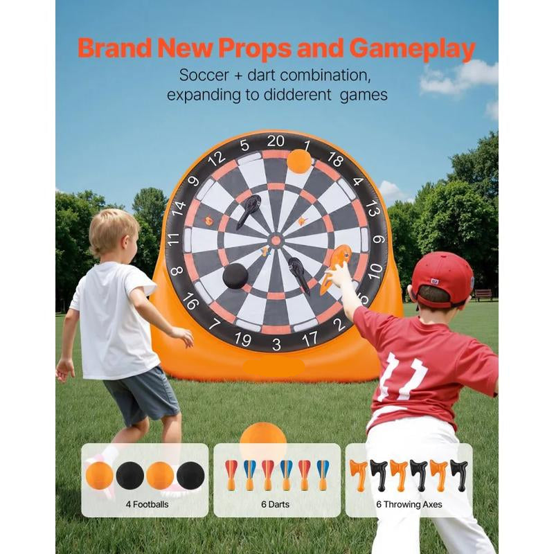 Giant Inflatable Soccer Dartboard Target PVC