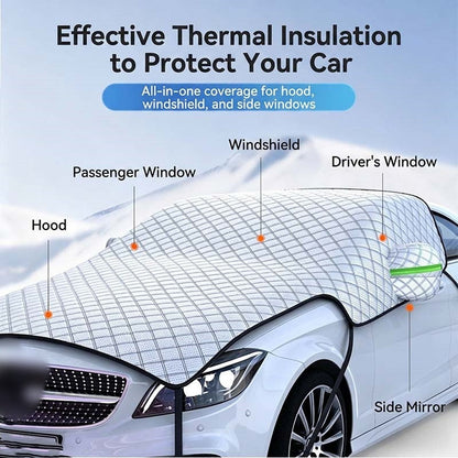 Half Car Cover Windshield and Hood Aluminum Foil