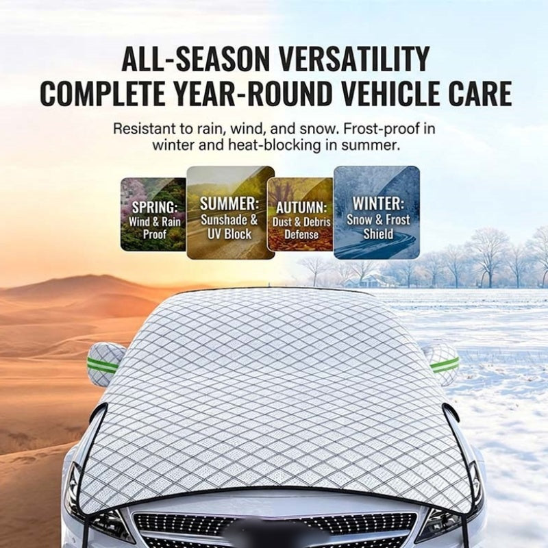 Half Car Cover Windshield and Hood Aluminum Foil