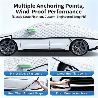 Half Car Cover Windshield and Hood Aluminum Foil
