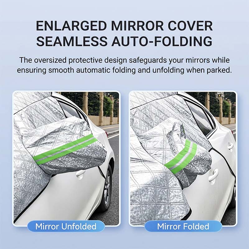Half Car Cover Windshield and Hood Aluminum Foil