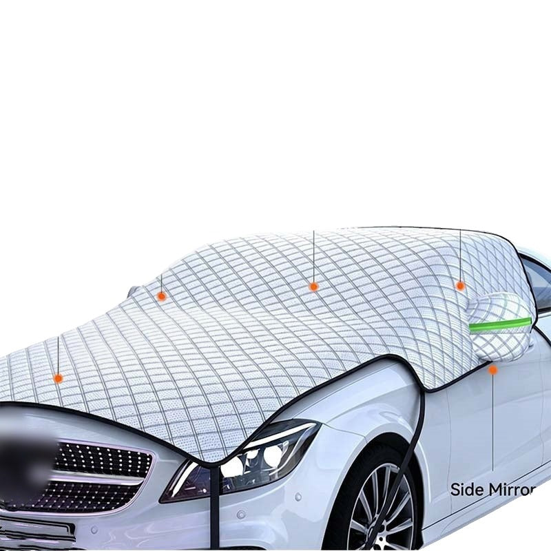 Half Car Cover Windshield and Hood Aluminum Foil