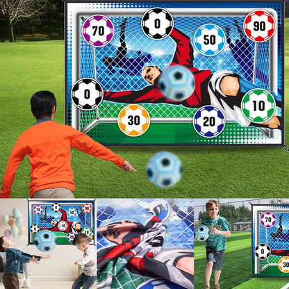 Hook and Loop Soccer Target Game 59 x 39 inch Set of 3