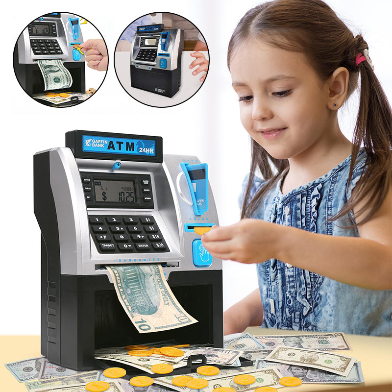 Kids ATM Piggy Bank Toy with Keypad and Password