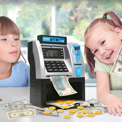 Kids ATM Piggy Bank Toy with Keypad and Password