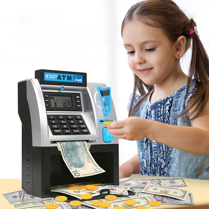 Kids ATM Piggy Bank Toy with Keypad and Password