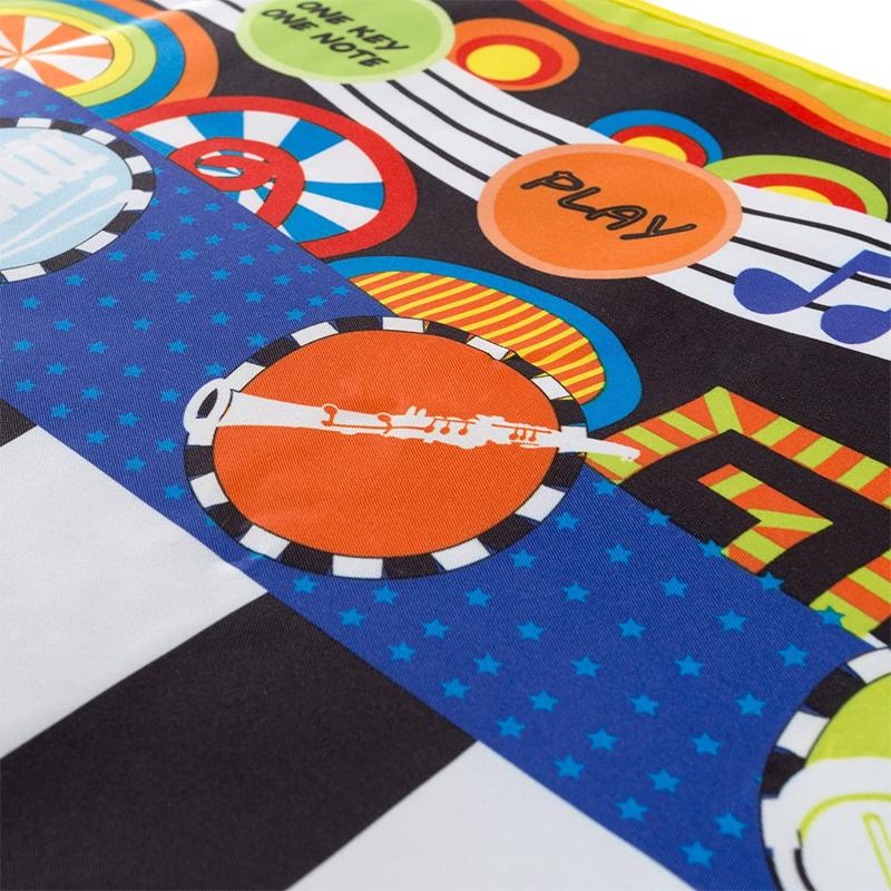 Kids Piano Dance Mat Musical Floor Keyboard Fabric 3 AA Battery