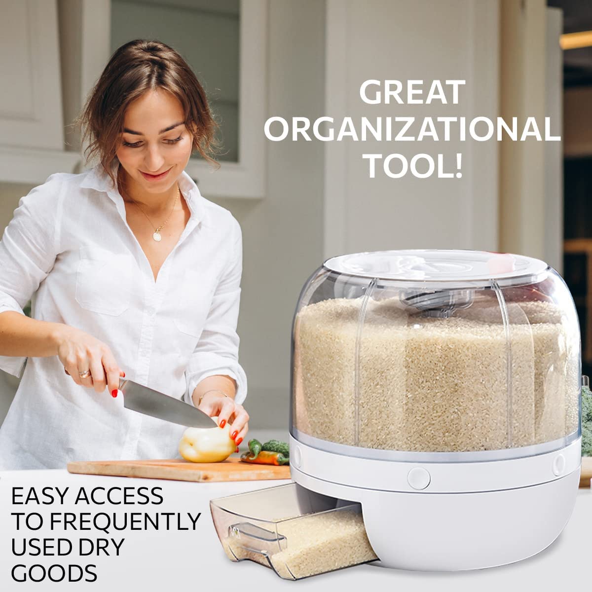 Rotating Multi-Compartment Grain Dispenser
