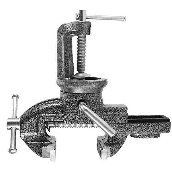 Mini Bench Vise Clamp On with 360 Degree Swivel
