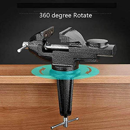 Mini Bench Vise Clamp On with 360 Degree Swivel
