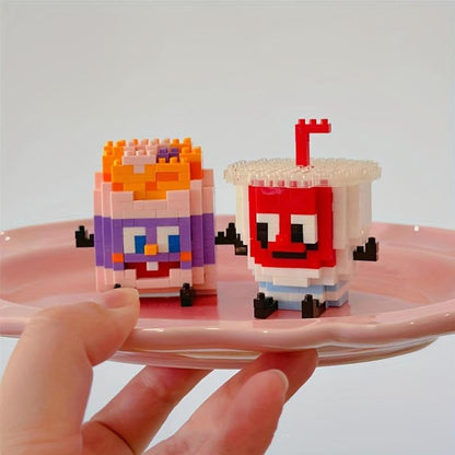 Mini Building Blocks Food Model Kit Set of 2