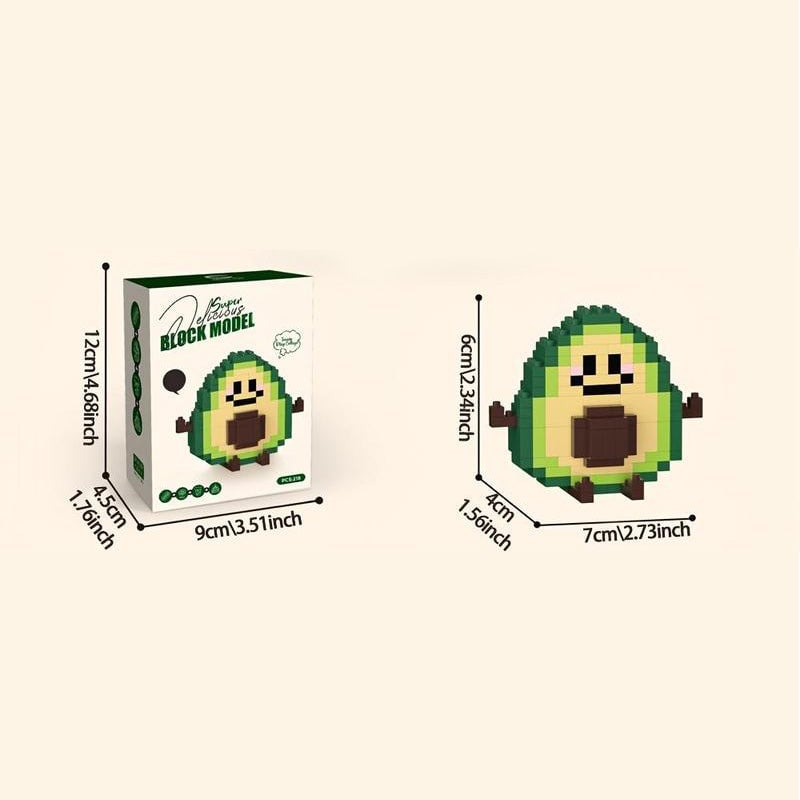 Mini Building Blocks Food Model Kit Set of 2