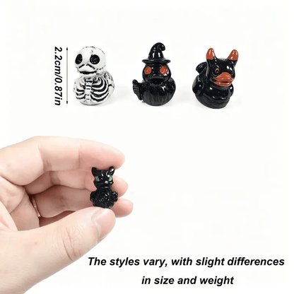 Mini Halloween Resin Duck Figurines 24 Pieces