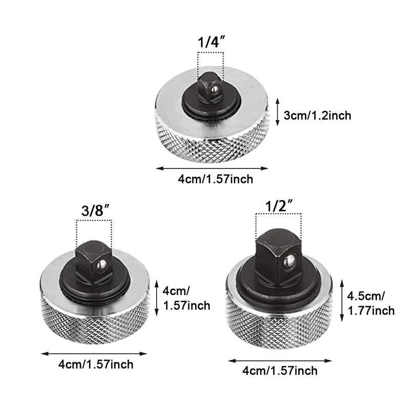 Mini Ratchet Wrench 3 Piece Kit 1/4 3/8 1/2 Inch Drive Set of 3