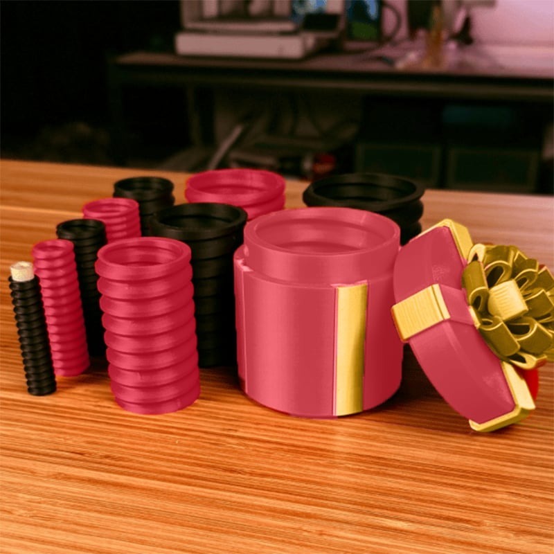 Nested Screw Gift Box 10 Layers 2.95 x 2.95 x 3.35 inch