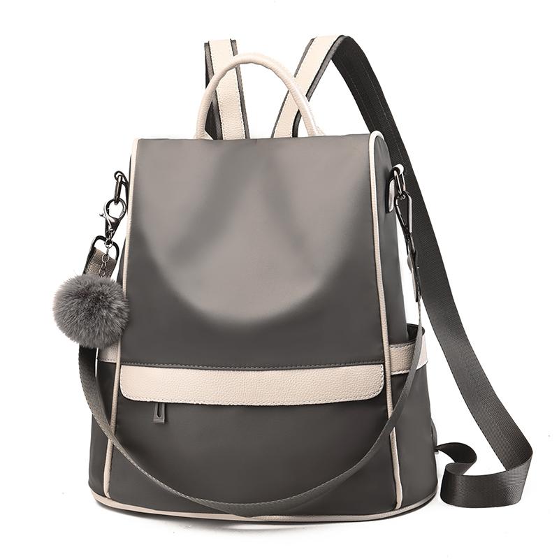 Oxford Cloth Backpack with Shoulder Strap 12.6 x 5.9 x 13 Inches