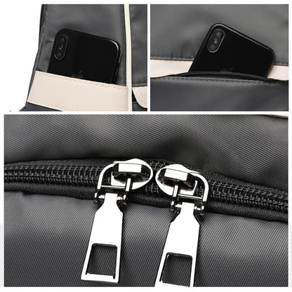 Oxford Cloth Backpack with Shoulder Strap 12.6 x 5.9 x 13 Inches