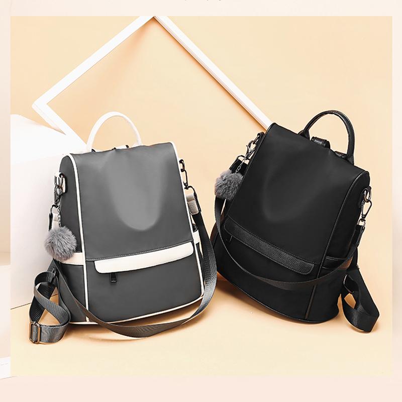 Oxford Cloth Backpack with Shoulder Strap 12.6 x 5.9 x 13 Inches