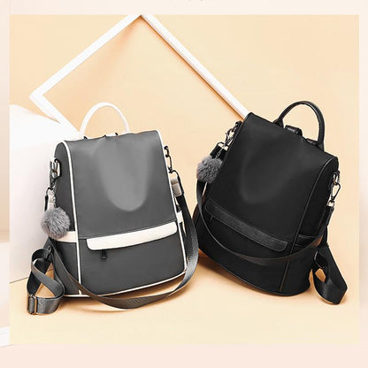 Oxford Cloth Backpack with Shoulder Strap 12.6 x 5.9 x 13 Inches