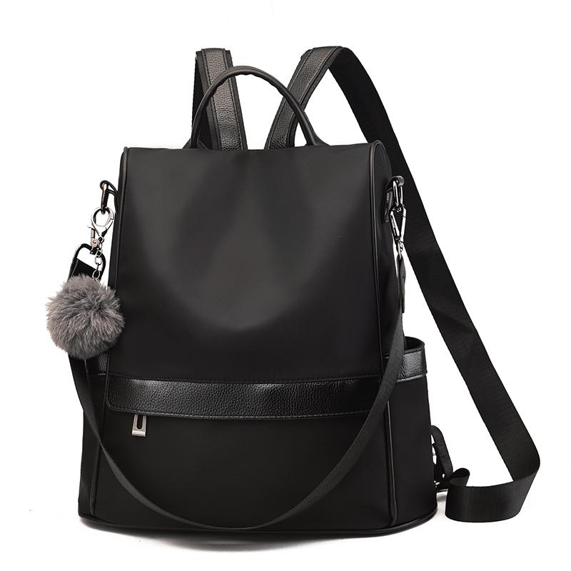 Oxford Cloth Backpack with Shoulder Strap 12.6 x 5.9 x 13 Inches