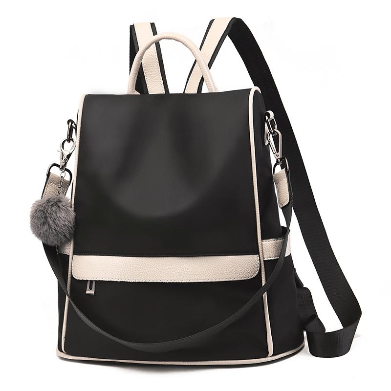 Oxford Cloth Backpack with Shoulder Strap 12.6 x 5.9 x 13 Inches