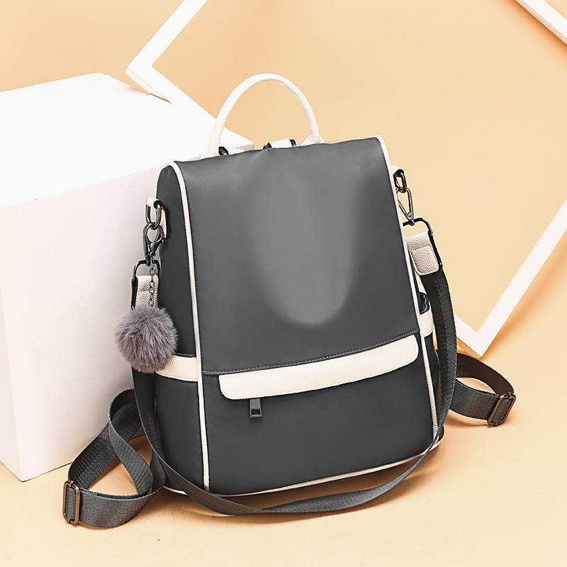 Oxford Cloth Backpack with Shoulder Strap 12.6 x 5.9 x 13 Inches