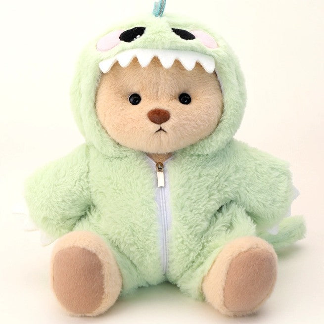 Plush Bear in Dinosaur Suit Stuffed Toy Set of 3