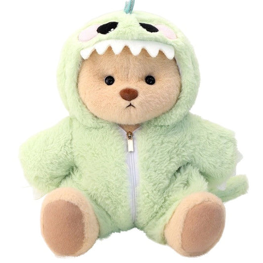 Plush Bear in Dinosaur Suit Stuffed Toy Set of 3