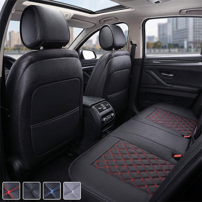 PU Leather Car Seat Cushion with Non Slip Backing