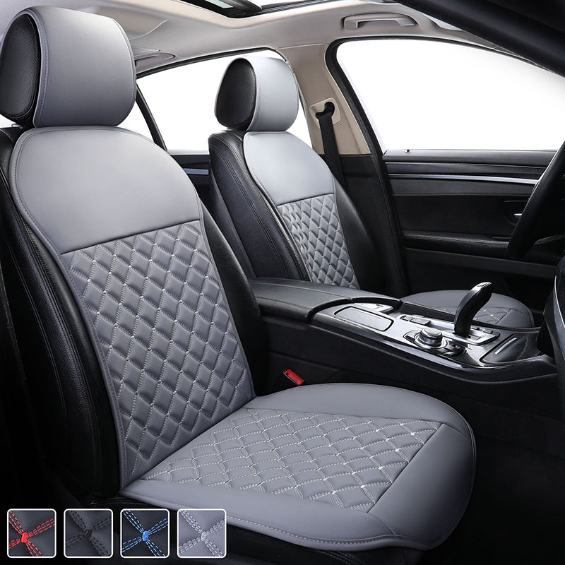 PU Leather Car Seat Cushion with Non Slip Backing