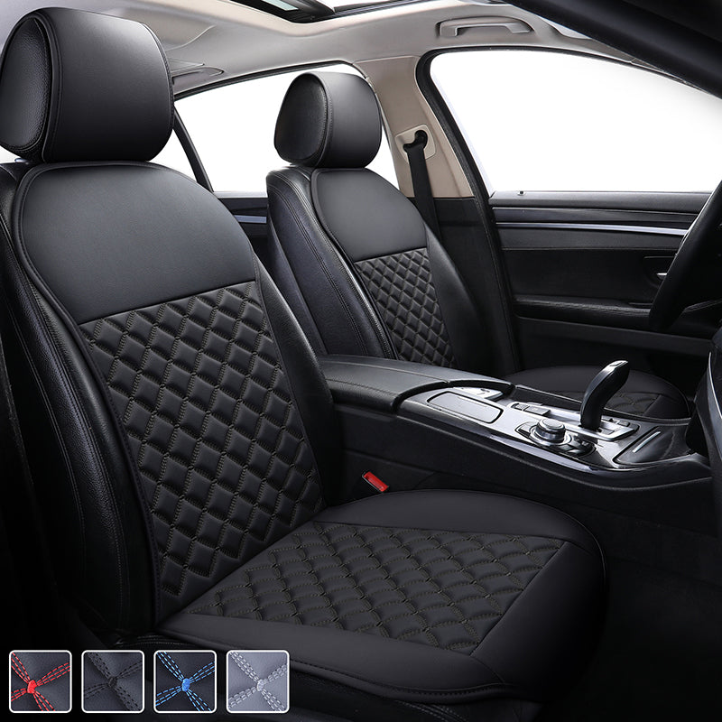 PU Leather Car Seat Cushion with Non Slip Backing