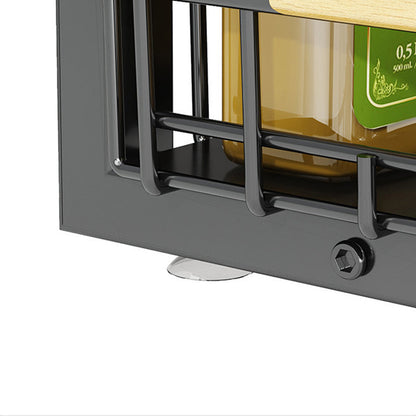 Pull Out Cabinet Organizer 2 Tier Carbon Steel Set of 3