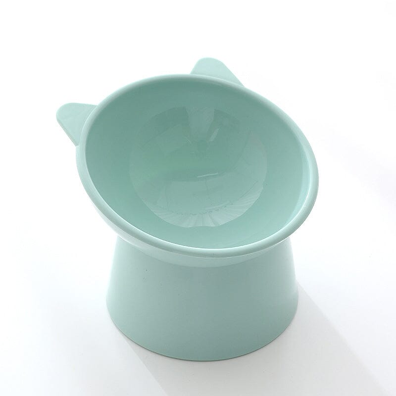 Raised Tilted Cat Bowl 5.3 in Plastic Set of 3