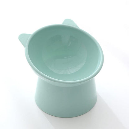 Raised Tilted Cat Bowl 5.3 in Plastic Set of 3
