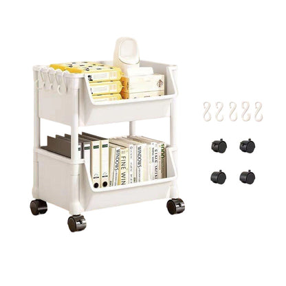 Slim Rolling Storage Cart 2 to 5 Tier