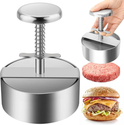 Stainless Steel Burger Press Patty Maker Set of 3