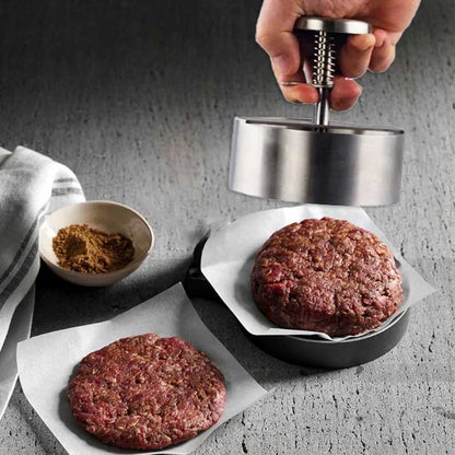 Stainless Steel Burger Press Patty Maker Set of 3