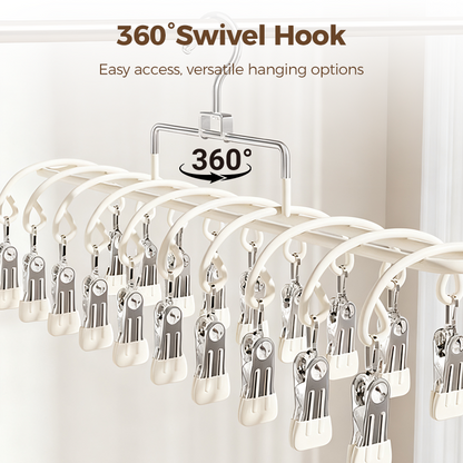 Stainless Steel Laundry Drying Rack with 20 Clips Set of 3