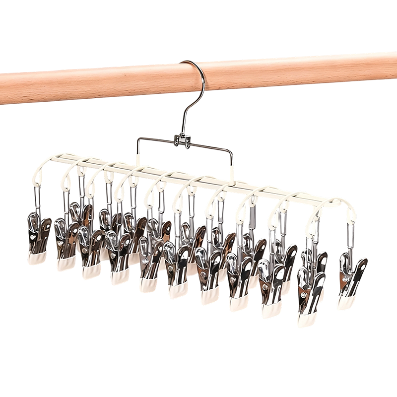 Stainless Steel Laundry Drying Rack with 20 Clips Set of 3