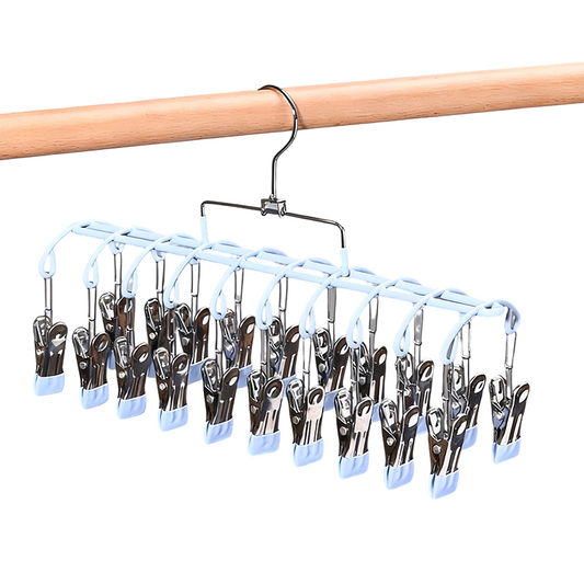 Stainless Steel Laundry Drying Rack with 20 Clips Set of 3