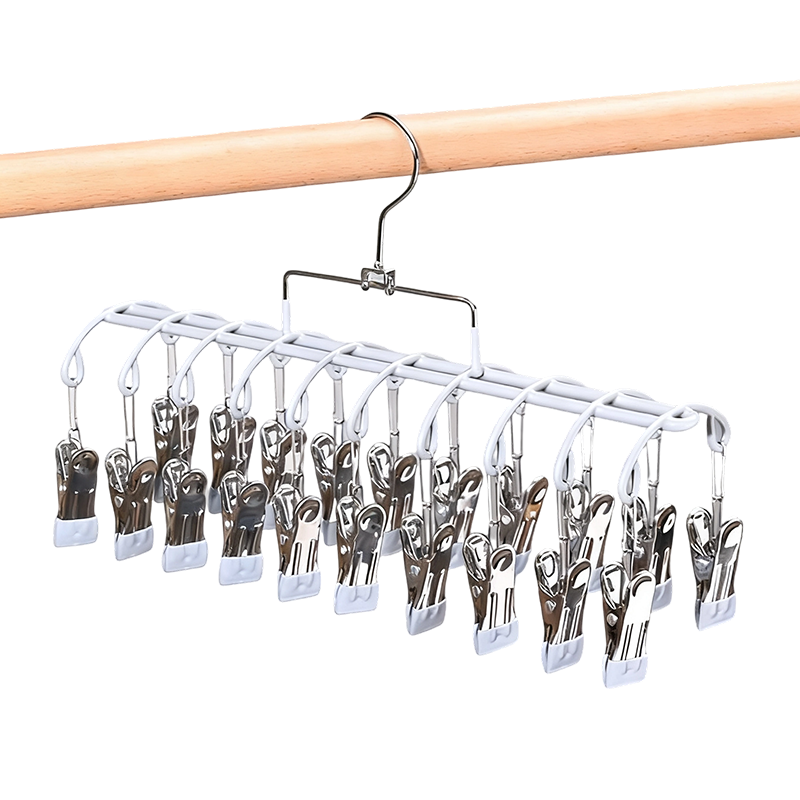 Stainless Steel Laundry Drying Rack with 20 Clips Set of 3