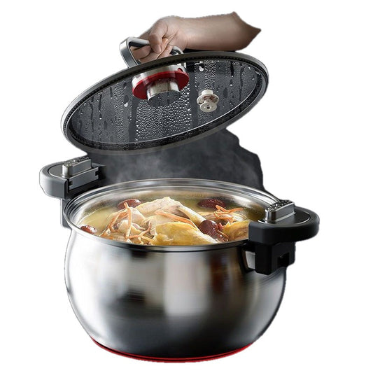 Stainless Steel Micro Pressure Stew Pot 7 Liter Set of 2