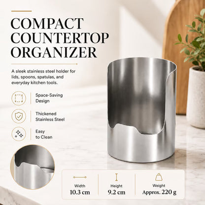 Stainless Steel Utensil and Pot Lid Holder Set of 2