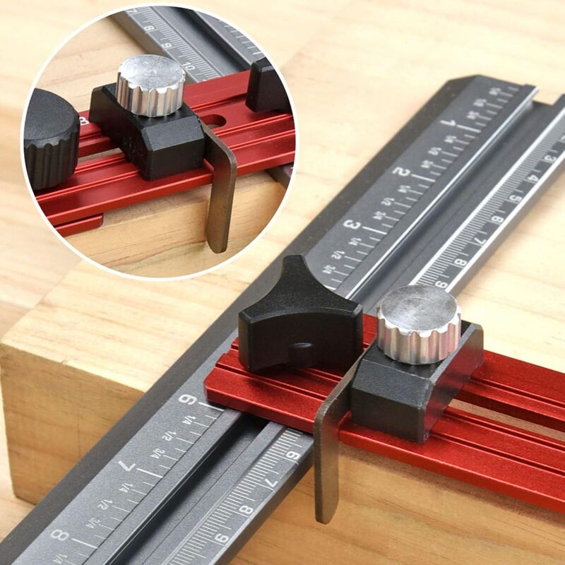 Stair Tread Template with Dual Scale 8 to 72 Inch Aluminum