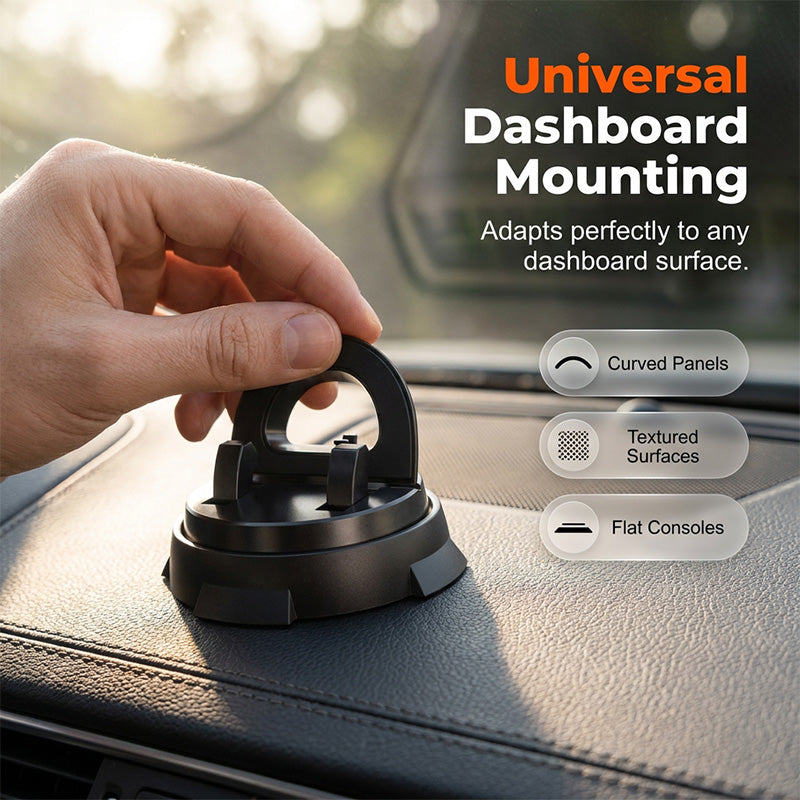 Suction Car Phone Mount 360 Degree Rotating Dashboard Set of 3