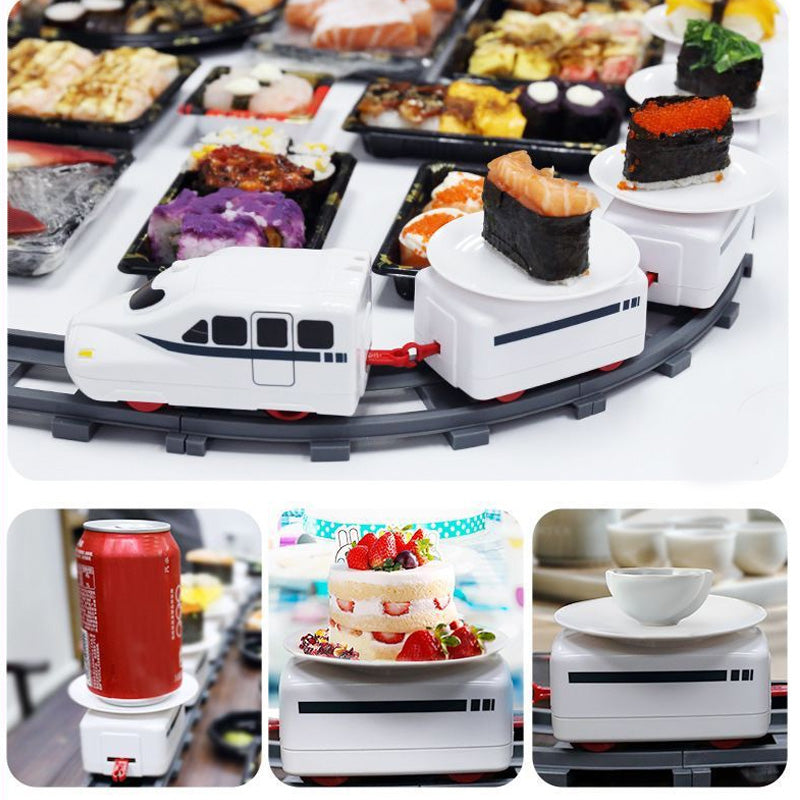 Sushi Train Toy with Track Battery Powered Set of 3