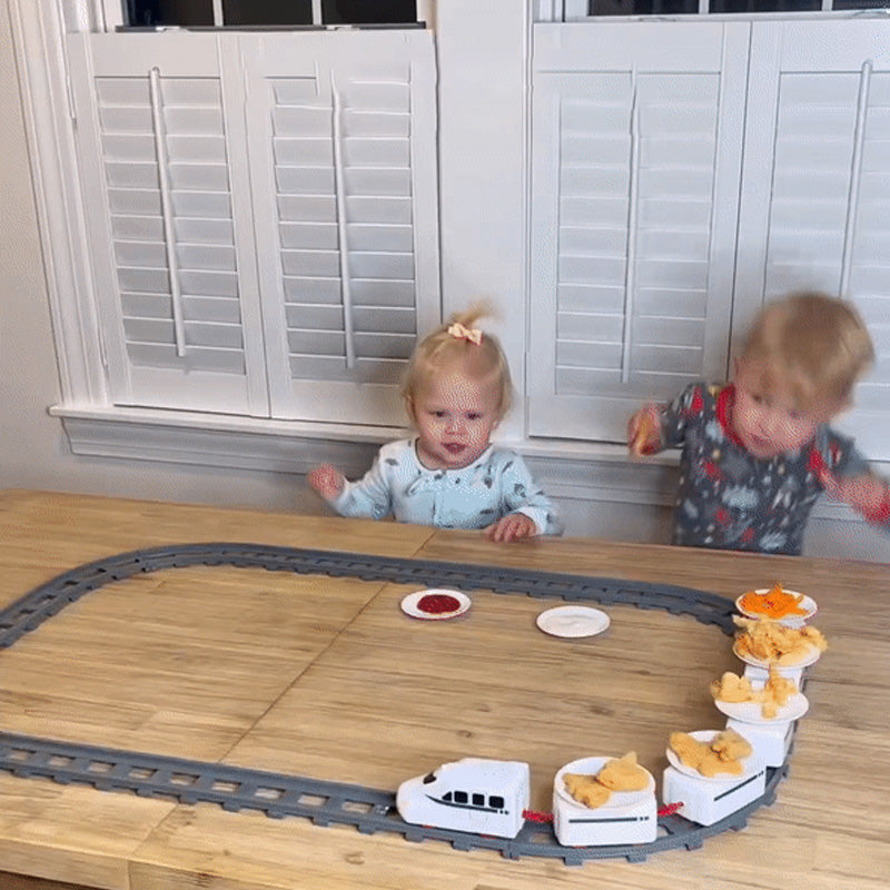 Sushi Train Toy with Track Battery Powered Set of 3