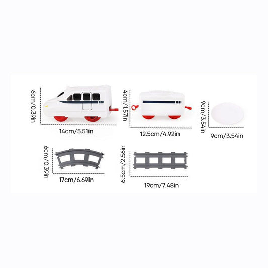 Sushi Train Toy with Track Battery Powered Set of 3